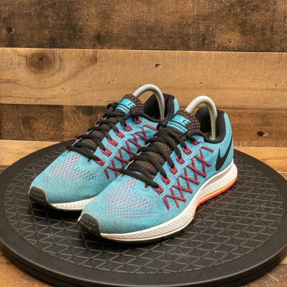 NIKE ZOOM PEGASUS 32 WOMENS ATHLETIC SHOES RUNNING WALKING TRAINING BLUE SIZE 8